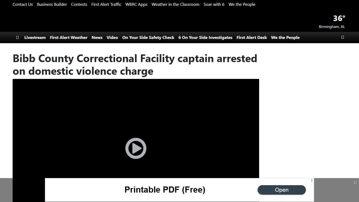 Bibb County Correctional Facility captain arrested on domestic violence charge